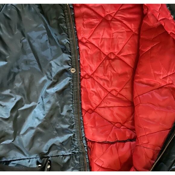 Vtg Davco Snowmobile Ski Suit Mens L Belted Insulated 80s Navy Red Coveralls - Picture 7 of 16